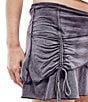 Color:Charcoal - Image 4 - Mid Rise Ruffle Layer Mini Skirt
