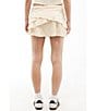 Color:Ecru - Image 2 - Mid Rise Ruffle Layer Mini Skirt