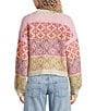 BDG Urban Outfitters Patterned Knotted-Fastening Wool Blend Cardigan - Image 2