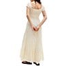 BDG Urban Outfitters Sienna Cap Sleeve Long Dress, Color:Buttermilk - Image 2