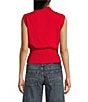 BDG Urban Outfitters Sleeveless Knit Cardigan, Color:Red - Image 2