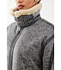 BDG Urban Outfitters Vintage Longline Faux Leather Shearling Aviator Jacket, Color:Grey - Image 3
