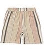 Color:Sand - Image 2 - Woven Stripe Pull On Shorts