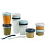 Color:Rain - Image 1 - Baby Food 12 Clip Containers + 2 Spoons Set