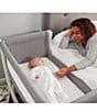 Color:Grey - Image 3 - by Shnuggle Air Bedside Sleeper Infant Crib