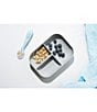 BEABA Divided Silicone Plate and Spoon Feeding Set, Color:Cloud - Image 4