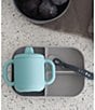 BEABA Beaba Sips & Bites 3-Piece Silicone Feeding Set, Color:Rain - Image 6