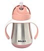 Color:Rose - Image 1 - Stainless Steel Straw Sippy Cup