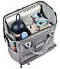 Color:Grey - Image 3 - Water Resistant Wellington Backpack Diaper Bag