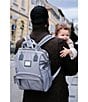 Color:Grey - Image 5 - Water Resistant Wellington Backpack Diaper Bag