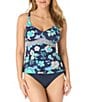 Beach House Diamond Meadows Adele Texture V-Neck Tankini Swim Top & Chloe High Waisted Solid Bikini Swim Bottom - Image 1