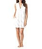 Beach House Eva Sunburst Crochet Zip Front Swim Cover-Up, Color:White - Image 1