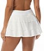 Beach House Paloma Beach Cadence Layered Ruffle Pull-On Swim Skort, Color:White - Image 2
