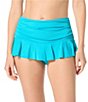 Beach House Pique Solid Penny Skirted Swim Bottom - Image 1