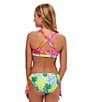 Color:Multi - Image 4 - Big Girls 7-16 Printed Halter Top & Hipster Bottom Two-Piece Swimsuit
