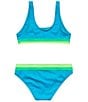 Color:Blue Moons - Image 2 - Big Girls 7-16 Rem Cup Colorblock Two Piece Swimsuit