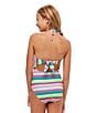 Color:Multi - Image 4 - Big Girls 7-16 Vertical/Horizontal-Stripe One-Piece Swimsuit