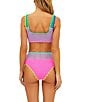 Beach Riot Andy Crochet Colorblock Scoop Swim Top
