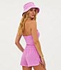 Color:Shell Pink - Image 3 - Athena Terry Shell Jacquard Bucket Hat