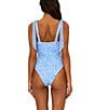 Beach Riot Dede Ruched Mesh Underwire Tie Shoulder One Piece Swimsuit, Color:Iris Petal - Image 2