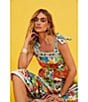 Color:Tropical Sands - Image 4 - Floral Tie Shoulder Charlotte Swim Cover-Up Maxi Dress