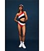 Beach Riot Joyce Color Block One Shoulder One Piece Swimsuit, Color:Americana - Image 5
