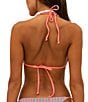 Beach Riot Julie Towel Terry Triangle Swim Top, Color:Petal Stripes - Image 2
