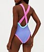 Color:High Tide - Image 2 - Steph Ribbed Colorblock One Piece Swimsuit