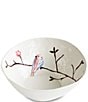 Color:Multi/White - Image 1 - Ceramic Bird on Branch Large Serving Bowl