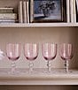 Beatriz Ball French Swirl All Purpose Glass, Set of 4, Color:Pink - Image 5