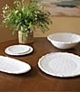 Color:White - Image 3 - Melamine VIDA Bamboo Salad Plates, Set of 4