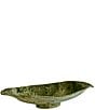 Beatriz Ball Resin Malachite Medium Oval Bowl - Image 1