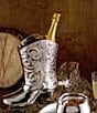 Beatriz Ball Western Cowboy Boot Wine Bucket, Color:Silver - Image 3