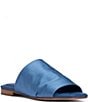 Color:Sky Blue - Image 1 - April Stretch Flat Slide Sandals