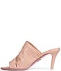 Color:Light Pink - Image 4 - Lara Perforated Leather Dress Slides
