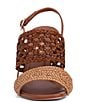 Color:Brown - Image 5 - Mariella Braided Crochet Slingback Dress Sandals