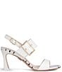 Color:Off White - Image 2 - Marilyn Patent Leather Buckled Dress Sandals