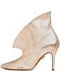 Color:Gold - Image 3 - Alicia Metallic Leather Stiletto Booties