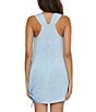 Color:Ice Blue - Image 2 - Beach Date Solid V-Neck Knot Dress Swim Cover-Up