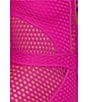 Becca by Rebecca Virtue Becca By Rebecca Virtue Castaway Fishnet Texture Plunge Neck One Piece Swimsuit, Color:Azalea - Image 3
