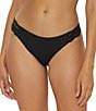 Becca by Rebecca Virtue Becca By Rebecca Virtue Colette Avery American Scallop Crochet Hipster Swim Bottom, Color:Black - Image 1