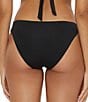 Becca by Rebecca Virtue Becca By Rebecca Virtue Colette Avery American Scallop Crochet Hipster Swim Bottom, Color:Black - Image 2