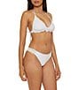 Becca by Rebecca Virtue Becca By Rebecca Virtue Colette Avery American Scallop Crochet Hipster Swim Bottom, Color:White - Image 3