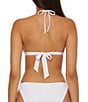 Becca by Rebecca Virtue Becca By Rebecca Virtue Colette Avery Banded Scallop Crochet Halter Swim Top, Color:White - Image 2