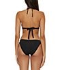 Becca by Rebecca Virtue Becca By Rebecca Virtue Colette Avery Banded Scallop Crochet Halter Swim Top, Color:Black - Image 2
