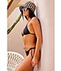 Becca By Rebecca Virtue Color Code Triangle Swim Bra Top & Tie Side Cheeky Hipster Swim Bottom - Image 6
