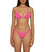 Becca By Rebecca Virtue Color Code Triangle Swim Top & American Tie Side Moderate Coverage Hipster Swim Bottom - Image 1