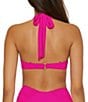 Becca by Rebecca Virtue Becca By Rebecca Virtue Color Code Multi-Way Shirred Underwire Bra Swim Top, Color:Azalea - Image 2