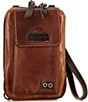 Bed Stu Alelike Colorblocked Phone Crossbody Bag, Color:Cold Brew Rustic - Image 1