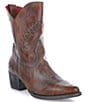 Color:Pecan Rustic - Image 1 - Amanda II Leather Western Boots